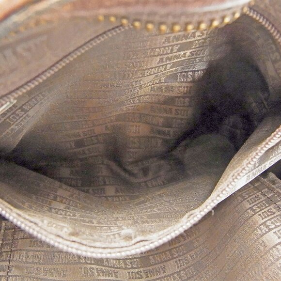 Anna SUI Handbag Butterfly Mochief Leather Authentic Used G1393 - Picture 6 of 6